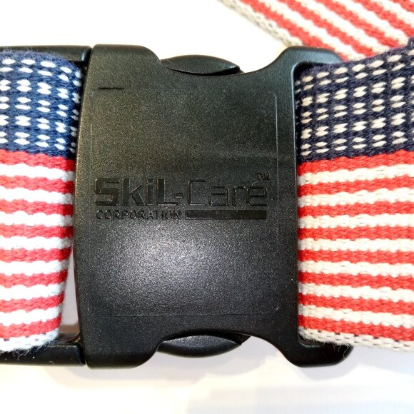 SKIL-CARE Gait Belt  American Flag pattern  2" wide   60" long  Made in USA  EXC - Picture 2 of 7